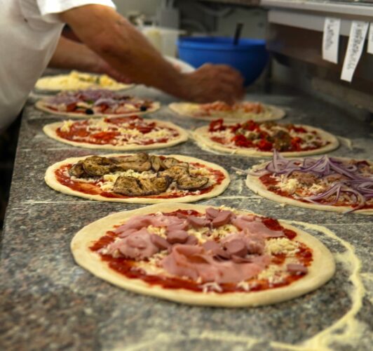 Hygiene personnel cuisine pizza